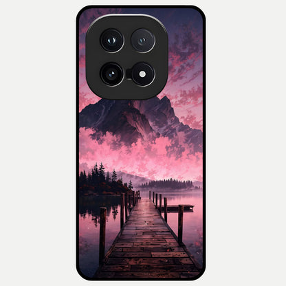  Beautiful Mountain View Glass Case for iQOO 15 back cover – full design glossy printed glass finish