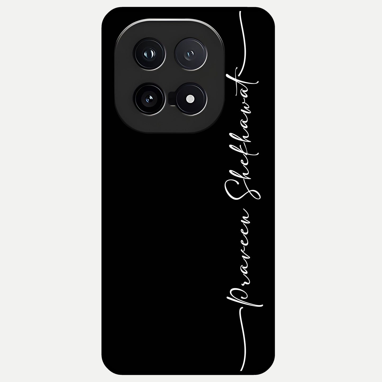  Black Tune Custom Name Glass Case for iQOO 15 back cover – full design glossy printed glass finish
