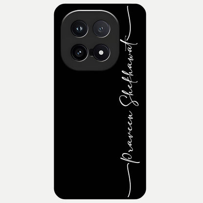  Black Tune Custom Name Glass Case for iQOO 15 back cover – full design glossy printed glass finish