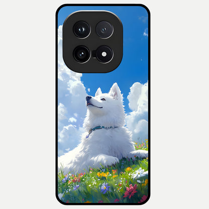  Blissful Cloud Pup Glass Case for iQOO 15 back cover – full design glossy printed glass finish