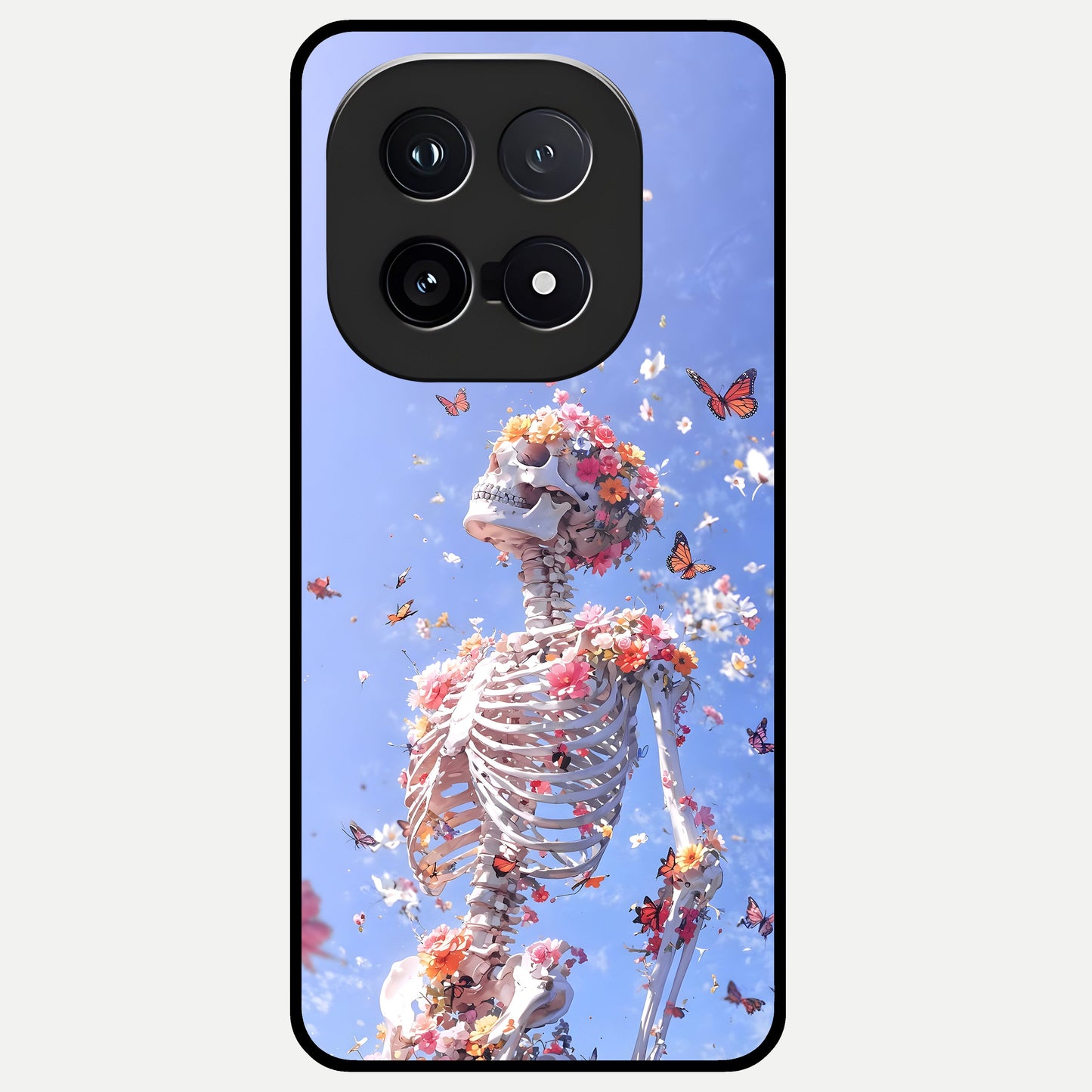  Bloom Beyond Bones Glass Case for iQOO 15 back cover – full design glossy printed glass finish