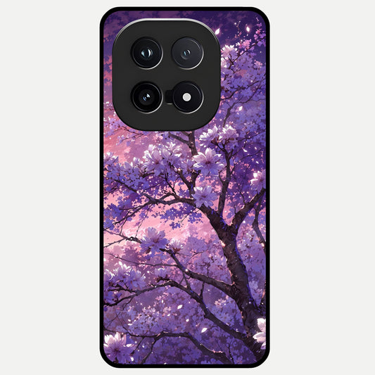  Blossom Tree Glass Case for iQOO 15 back cover – full design glossy printed glass finish