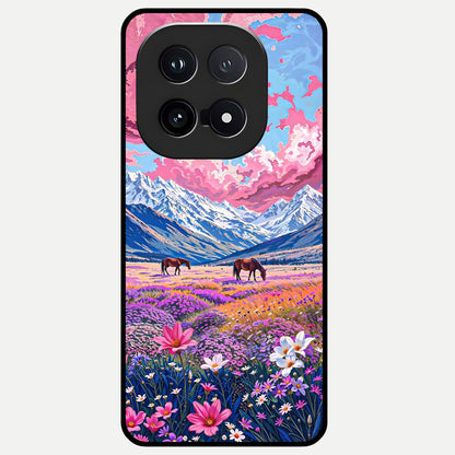  Blossom Valley Dream Glass Case for iQOO 15 back cover – full design glossy printed glass finish