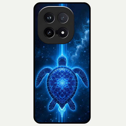  Blue Galaxy Turtle Glass Case for iQOO 15 back cover – full design glossy printed glass finish