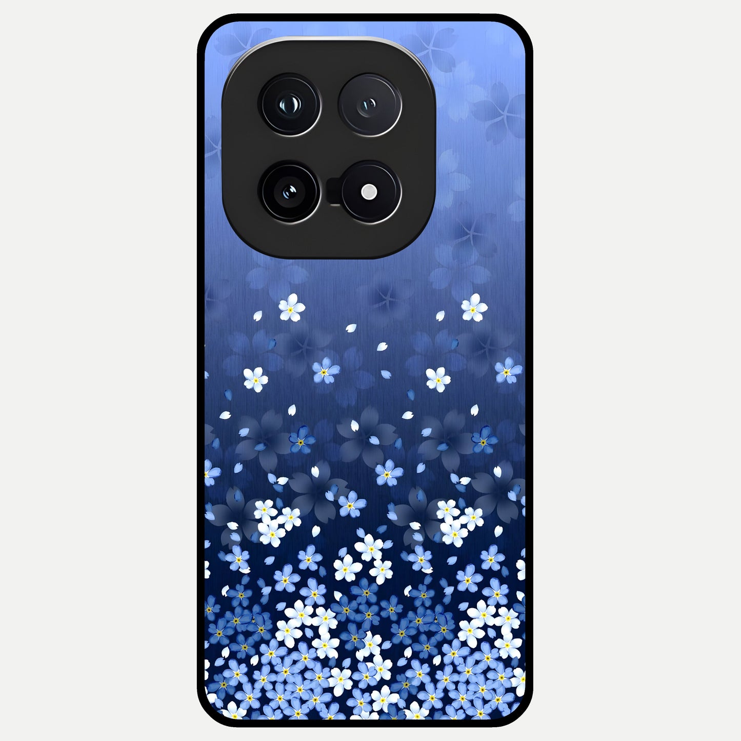  Blue Starry Glass Case for iQOO 15 back cover – full design glossy printed glass finish