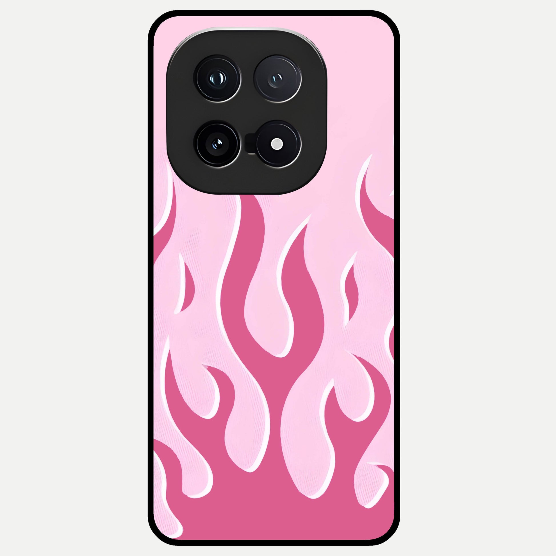  Blush Flame Energy Glass Case for iQOO 15 back cover – full design glossy printed glass finish