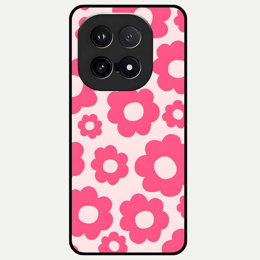  Blush Flower Pop Glass Case for iQOO 15 back cover – full design glossy printed glass finish