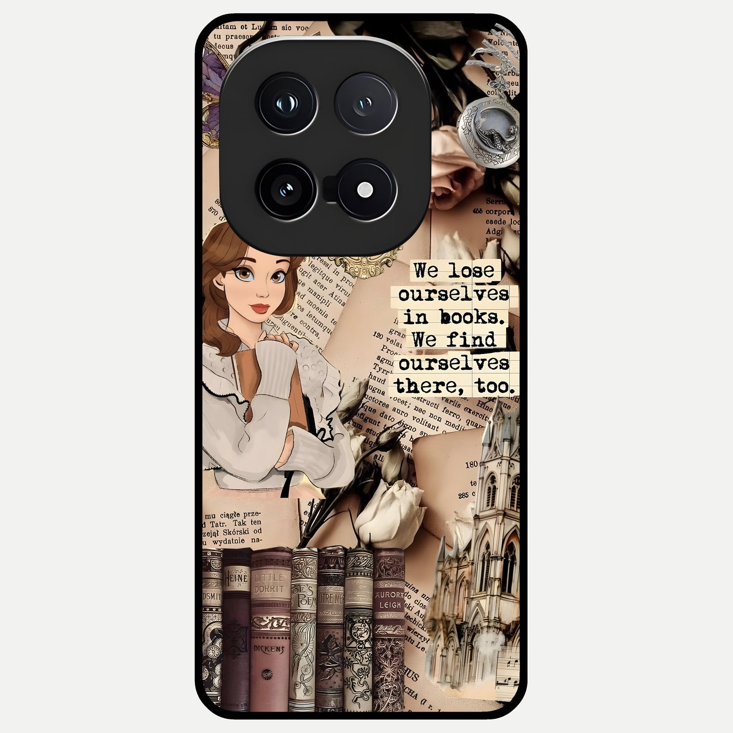  Bookish Dream World Glass Case for iQOO 15 back cover – full design glossy printed glass finish