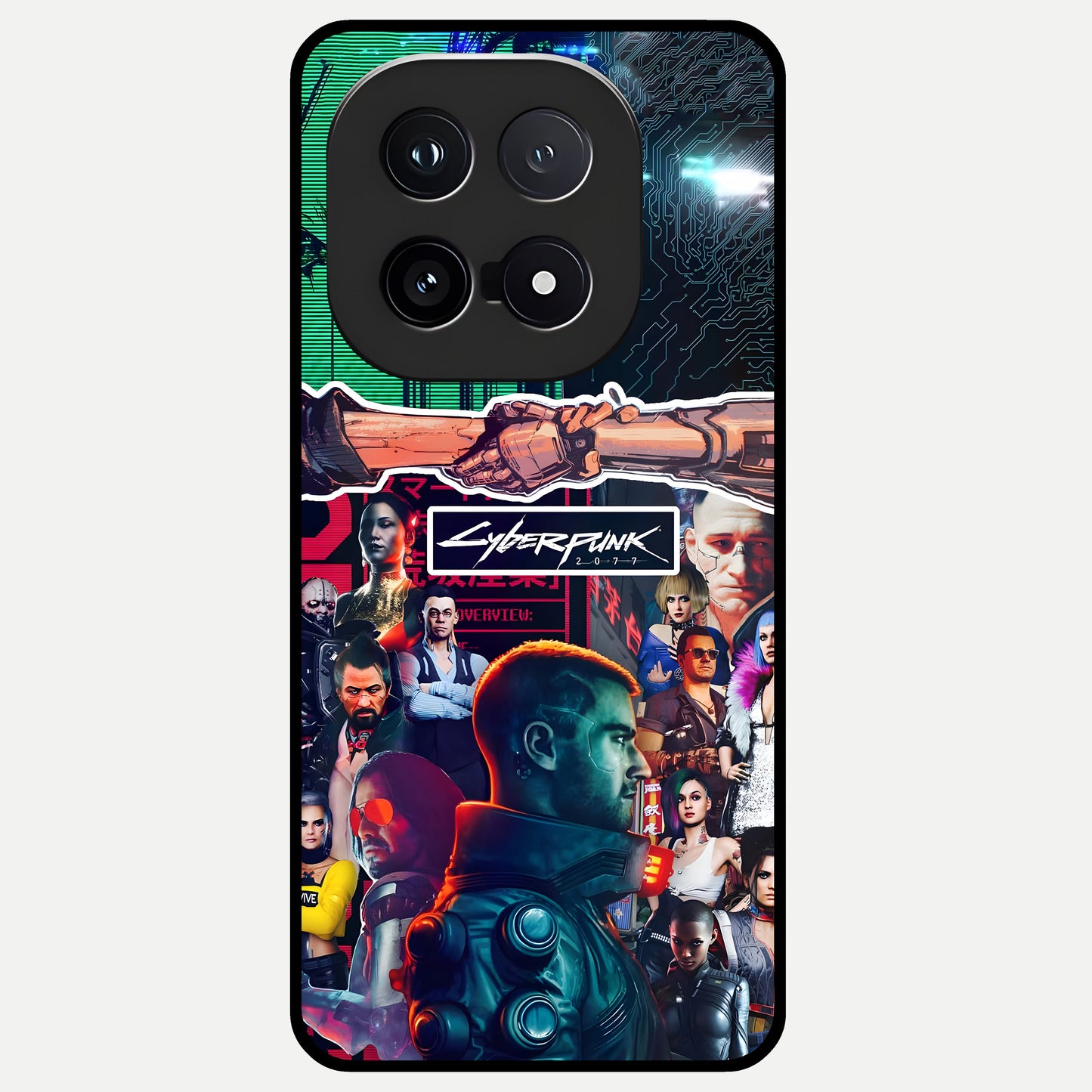  CYBERPUNK Legacy Glass Case for iQOO 15 back cover – full design glossy printed glass finish