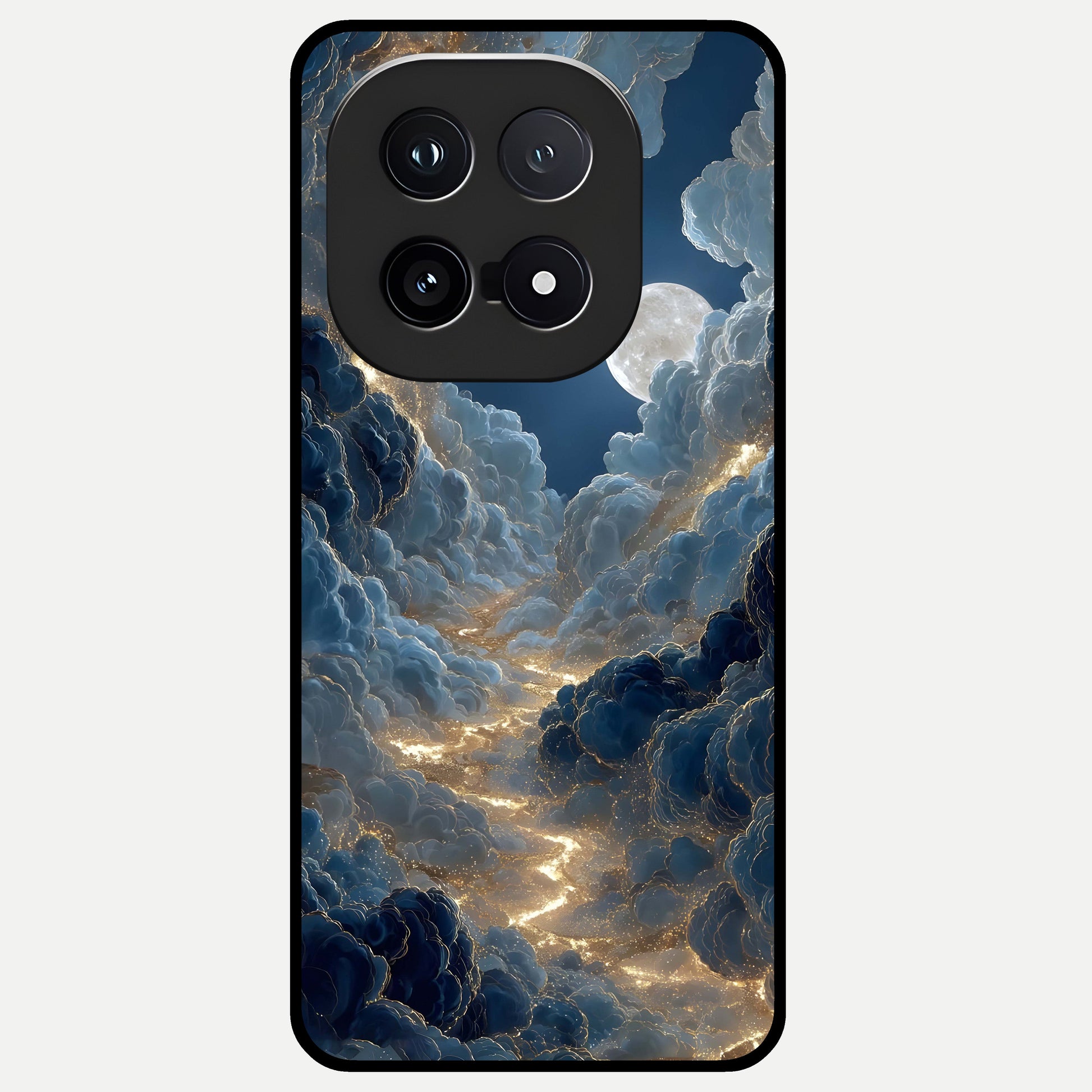  Celestial Cloud Road Glass Case for iQOO 15 back cover – full design glossy printed glass finish