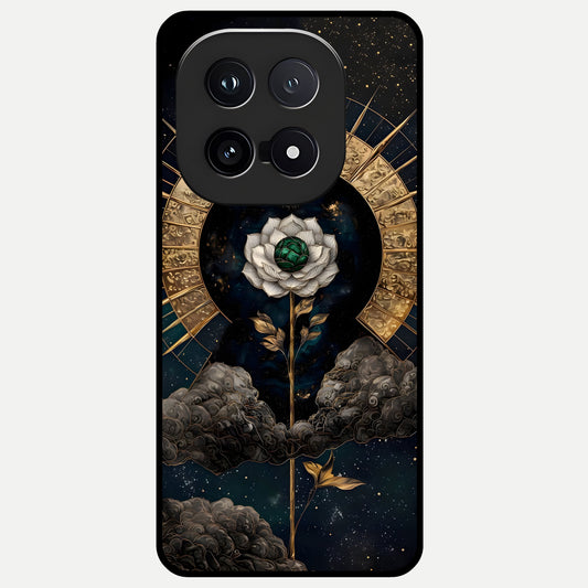  Celestial Lotus Morang Glass Case for iQOO 15 back cover – full design glossy printed glass finish