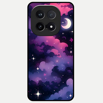  Celestial Moon Magic Glass Case for iQOO 15 back cover – full design glossy printed glass finish