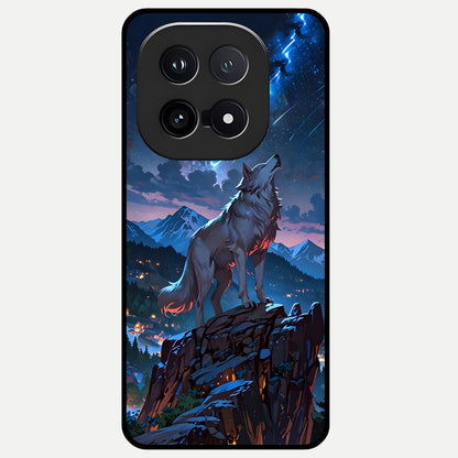  Celestial Wolf Howl Glass Case for iQOO 15 back cover – full design glossy printed glass finish