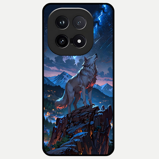  Celestial Wolf Howl Glass Case for iQOO 15 back cover – full design glossy printed glass finish
