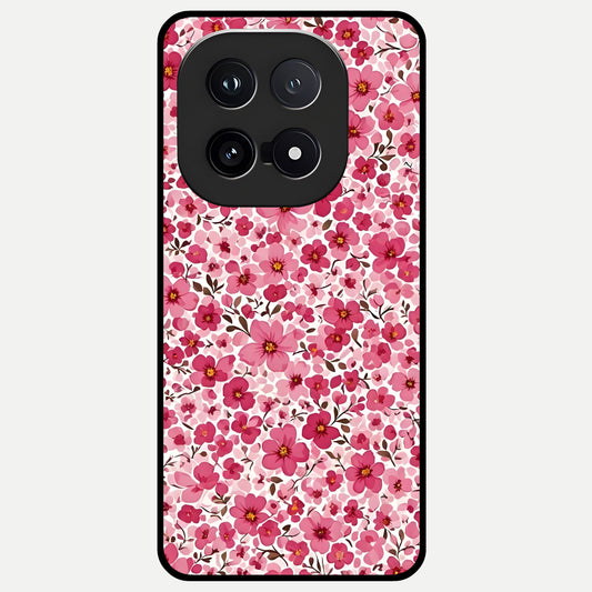  Cherry Blossom Charm Glass Case for iQOO 15 back cover – full design glossy printed glass finish