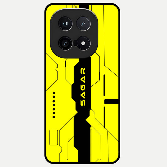  Circuit CYBERPUNK Custom Name Glass Case for iQOO 15 back cover – full design glossy printed glass finish