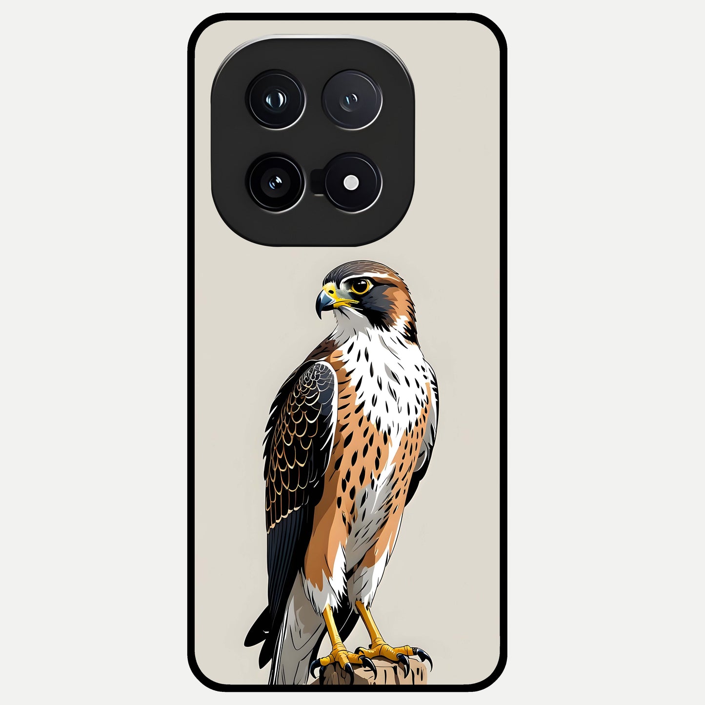  Clever Eagle Glass Case for iQOO 15 back cover – full design glossy printed glass finish