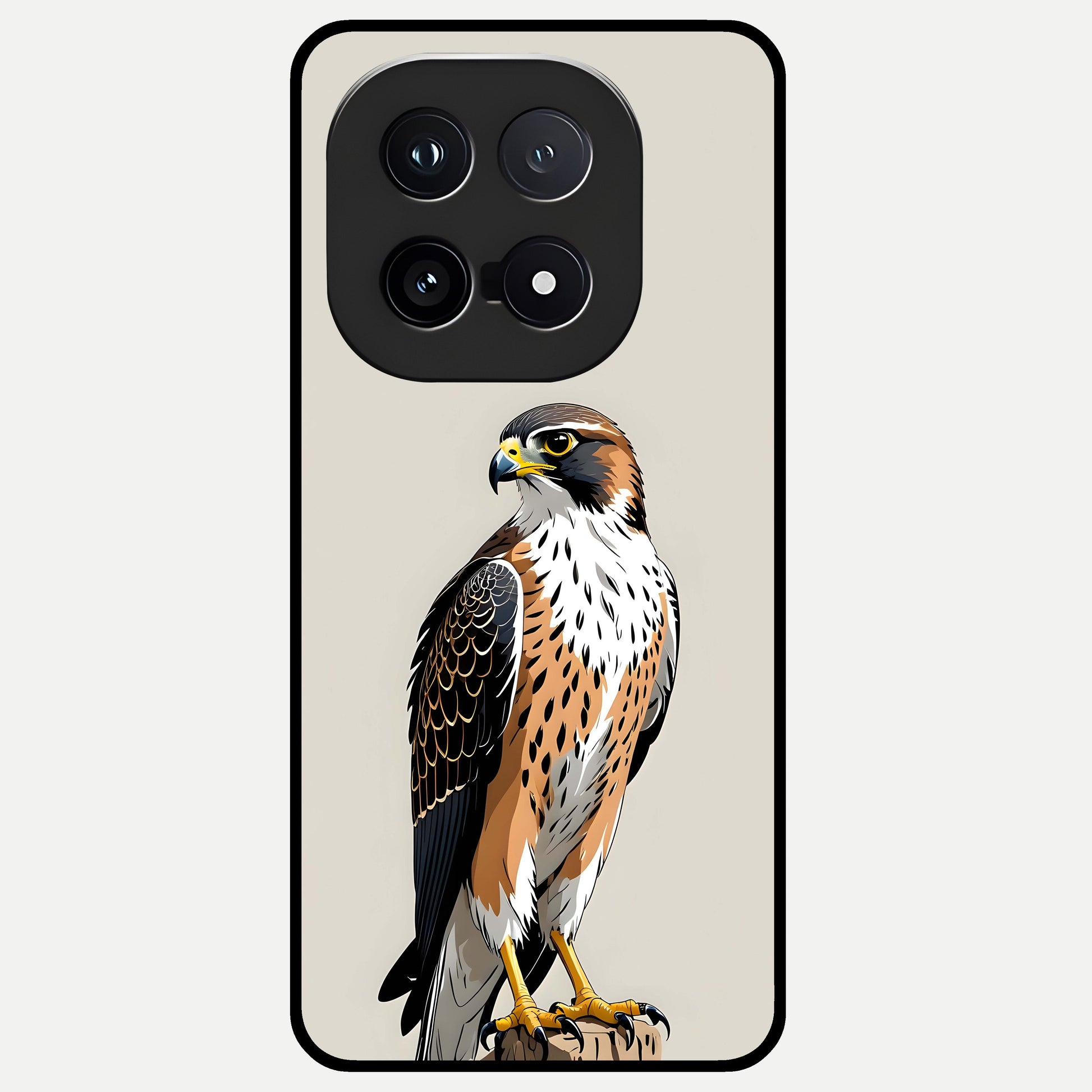  Clever Eagle Glass Case for iQOO 15 back cover – full design glossy printed glass finish