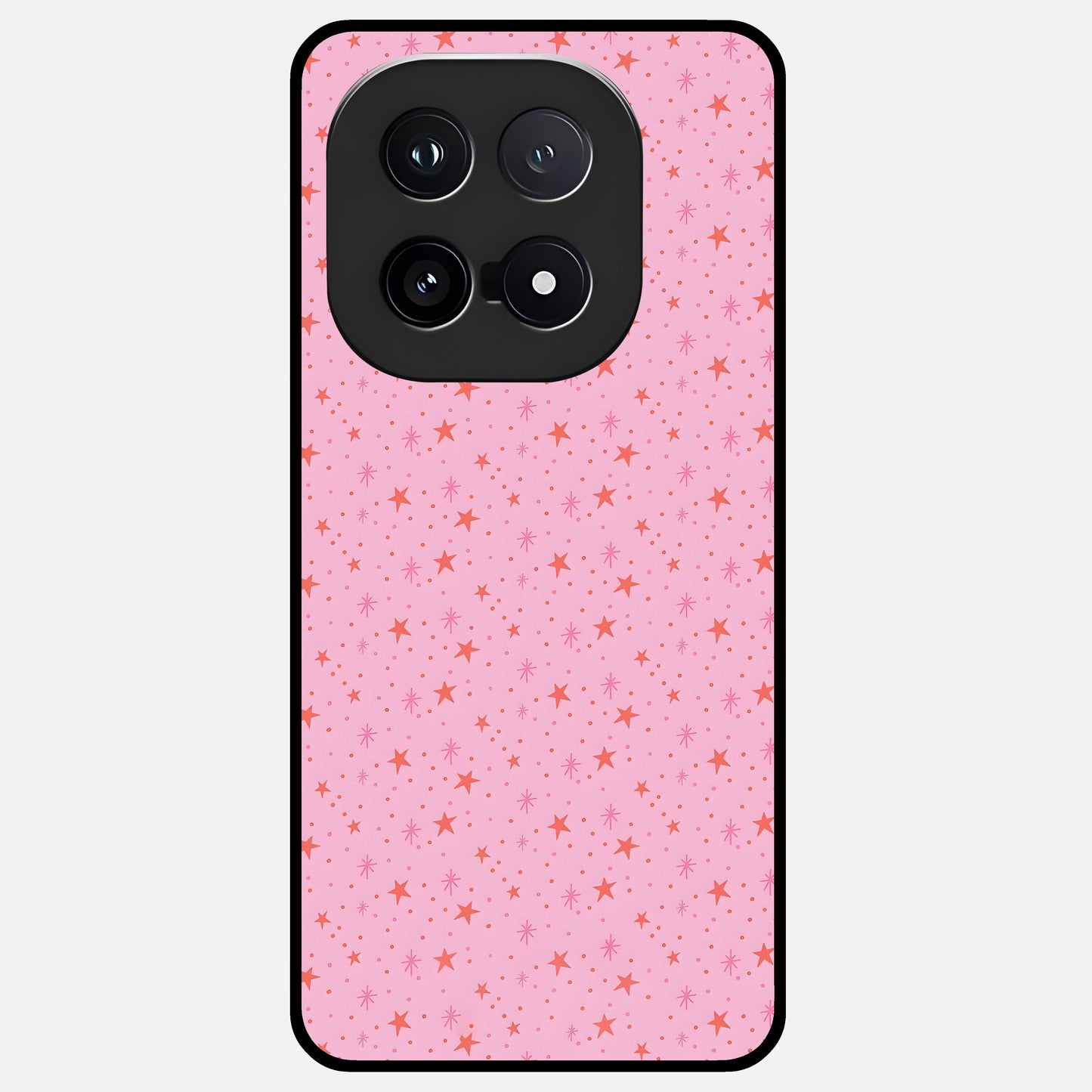  Cosmic Pink Sparkle Glass Case for iQOO 15 back cover – full design glossy printed glass finish