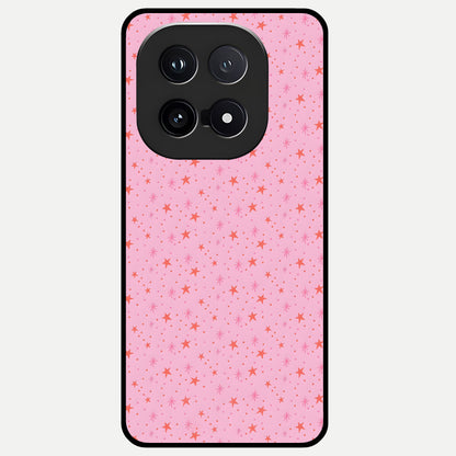  Cosmic Pink Sparkle Glass Case for iQOO 15 back cover – full design glossy printed glass finish
