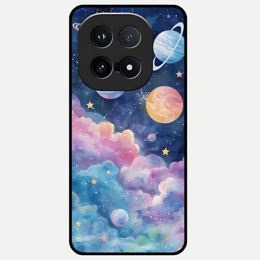  Cosmic Planet Dreams Glass Case for iQOO 15 back cover – full design glossy printed glass finish