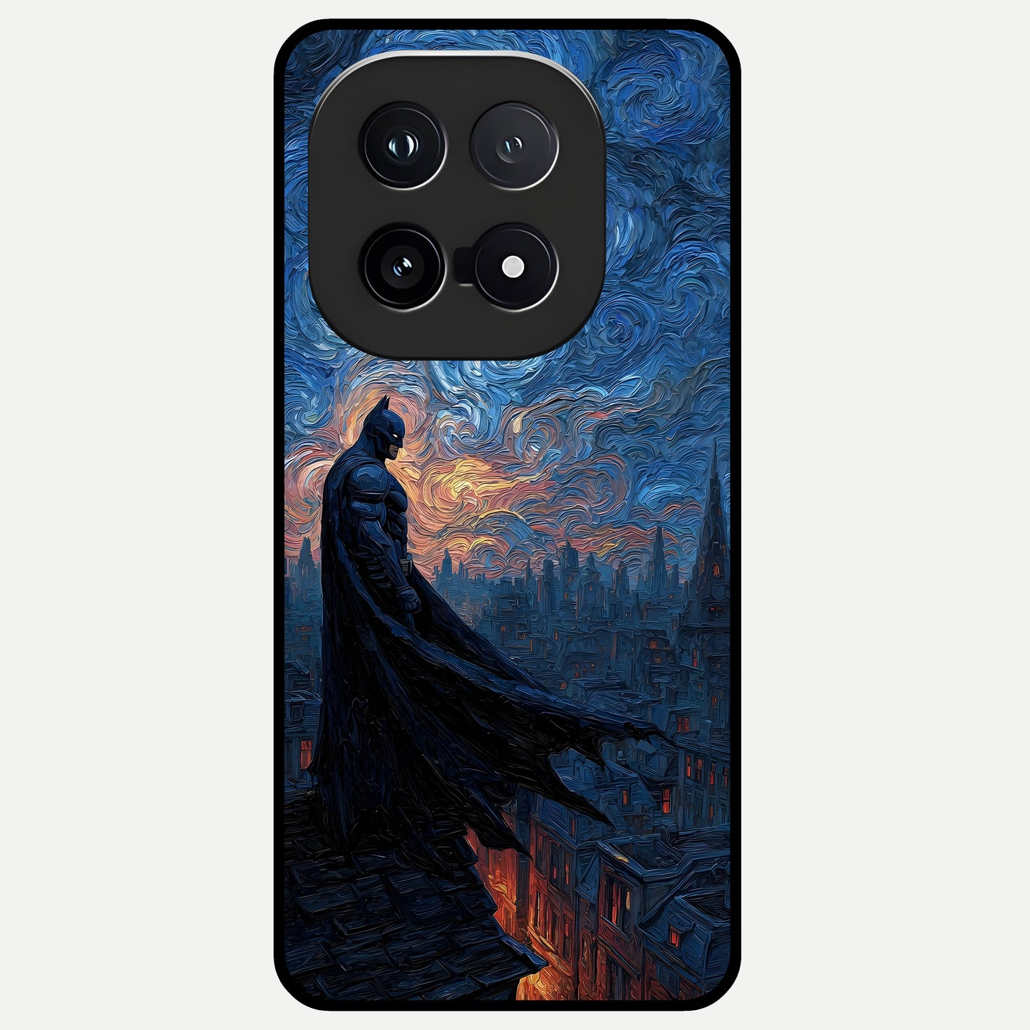  Dark Knight Dusk Glass Case for iQOO 15 back cover – full design glossy printed glass finish
