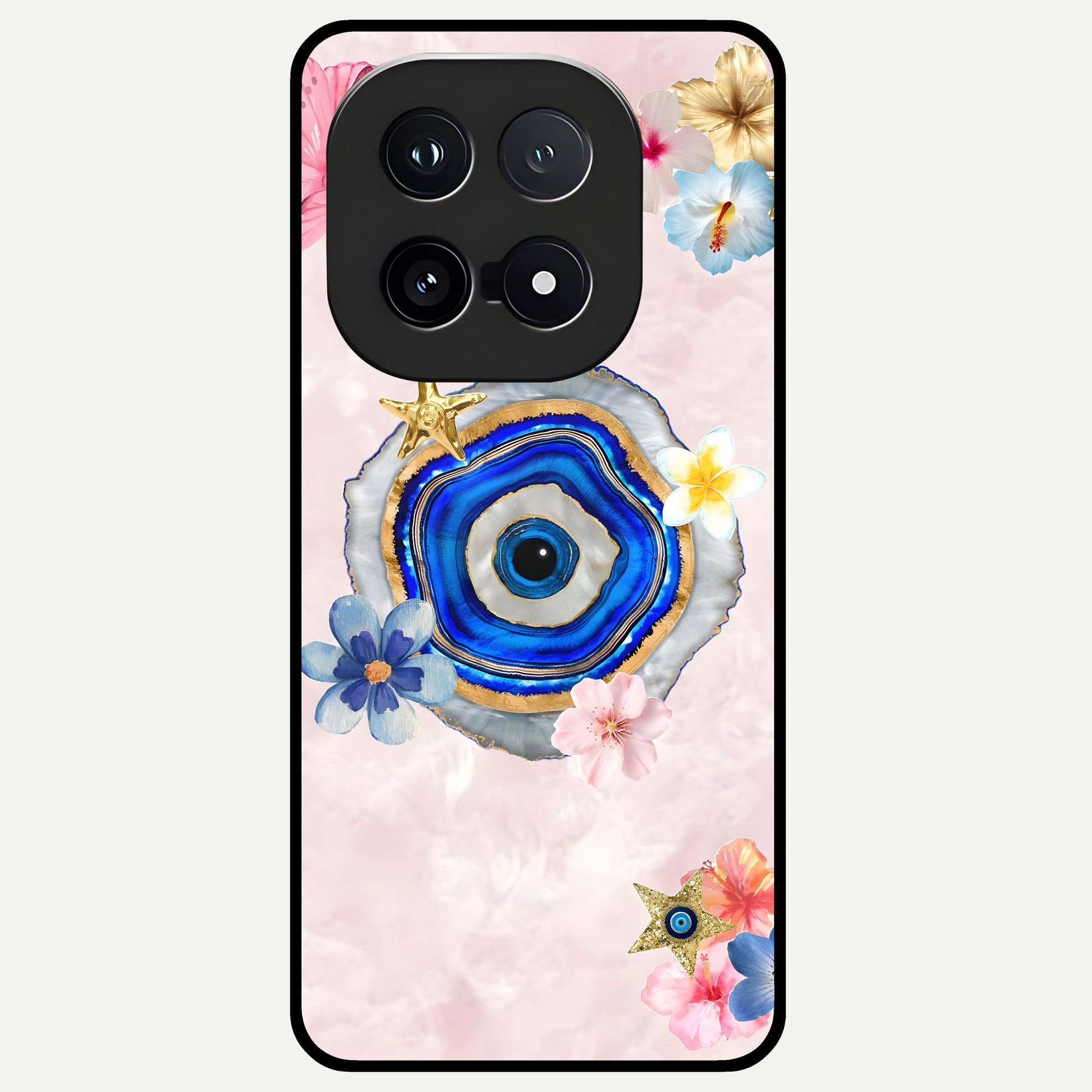  Divine Aura Bloom Glass Case for iQOO 15 back cover – full design glossy printed glass finish