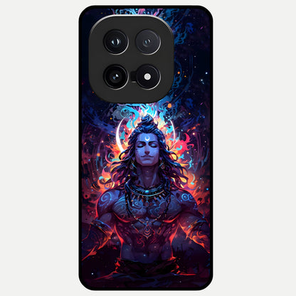  Divine Fire Shiv Glass Case for iQOO 15 back cover – full design glossy printed glass finish