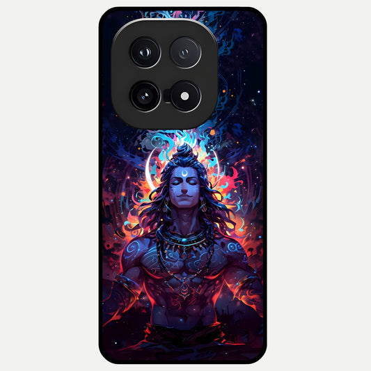 Divine Fire Shiv Glass Case for iQOO 15 back cover – full design glossy printed glass finish