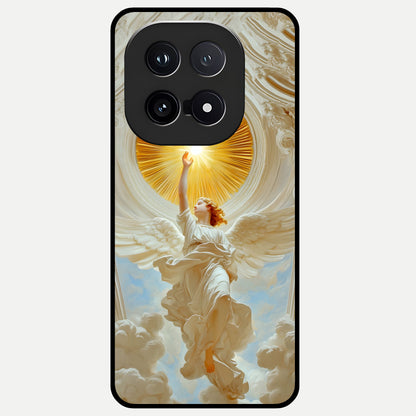  Divine Light Angel Glass Case for iQOO 15 back cover – full design glossy printed glass finish