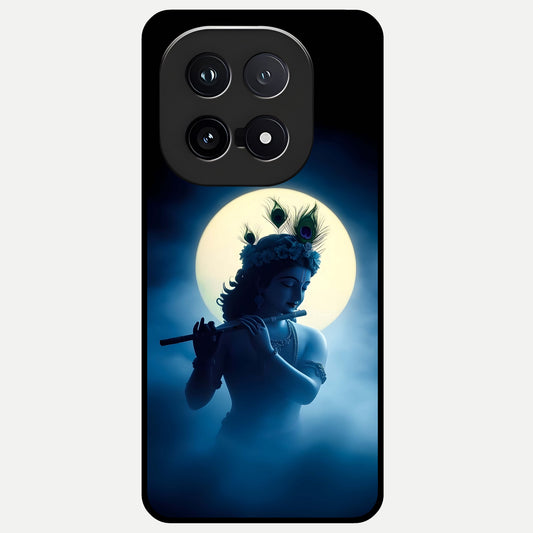  Divine Moon Flute Glass Case for iQOO 15 back cover – full design glossy printed glass finish