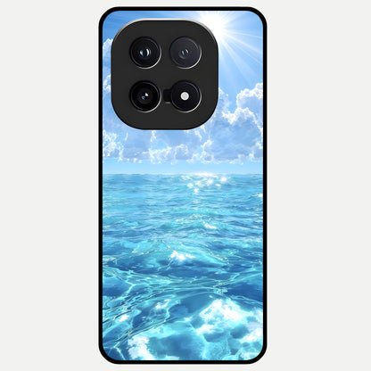  Endless Ocean Horizon Glass Case for iQOO 15 back cover – full design glossy printed glass finish