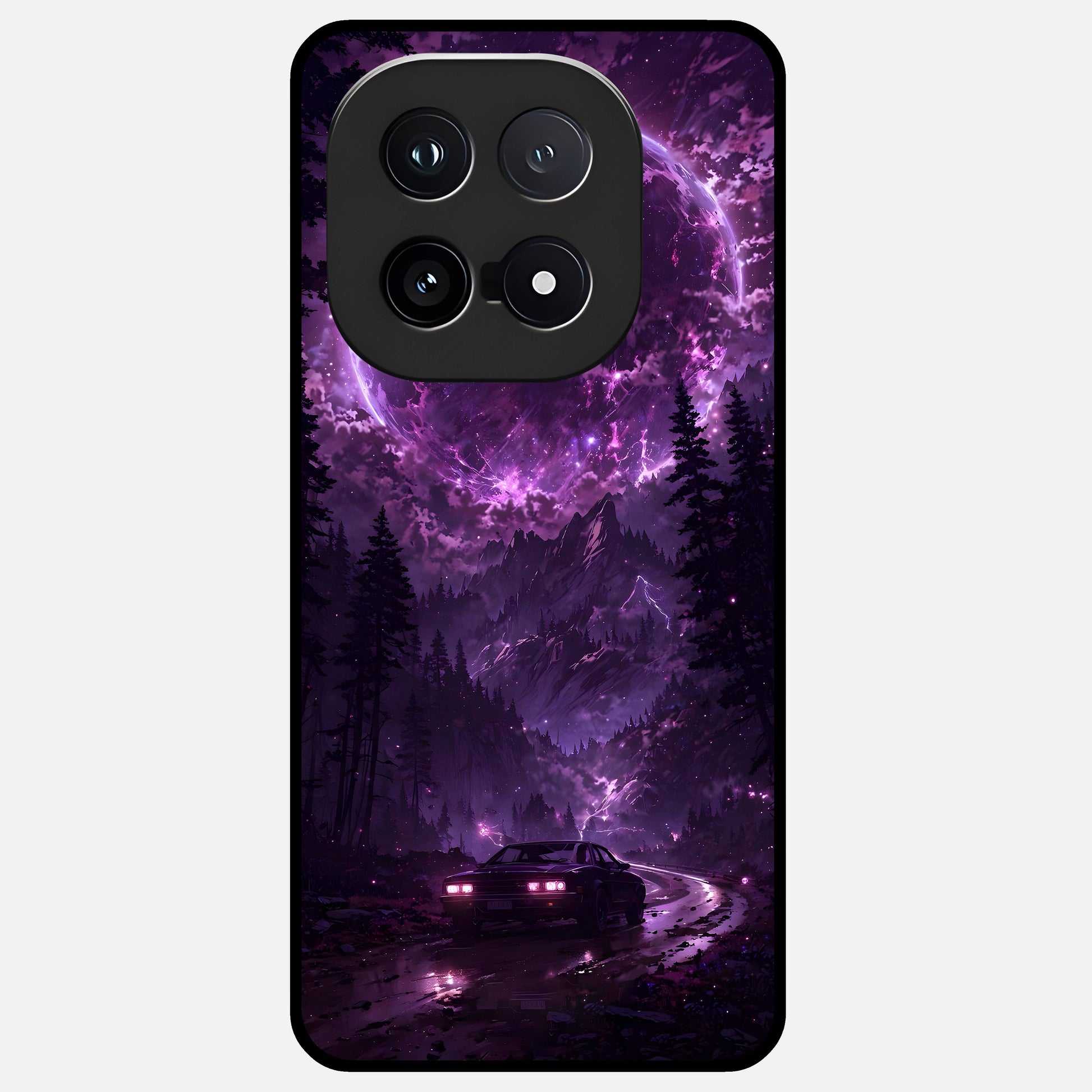  Eternal Cosmic Drive Glass Case for iQOO 15 back cover – full design glossy printed glass finish