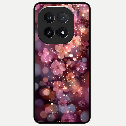  Glowing Petal Bliss Glass Case for iQOO 15 back cover – full design glossy printed glass finish
