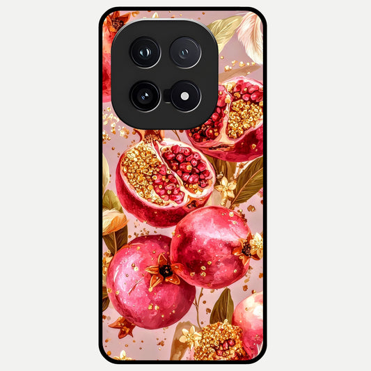  Golden Bloom Glow Glass Case for iQOO 15 back cover – full design glossy printed glass finish