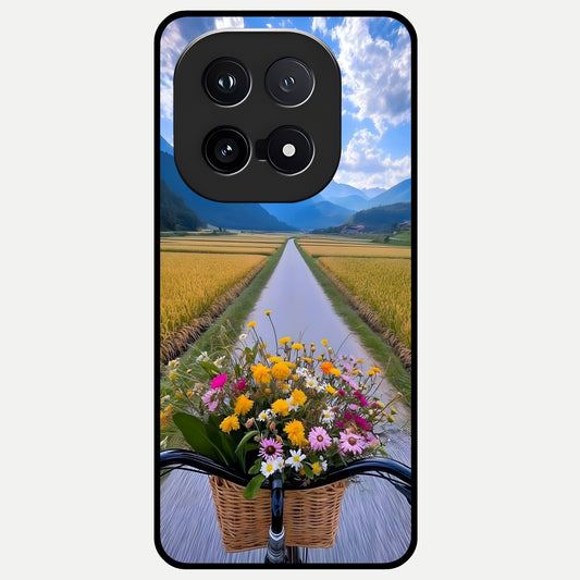  Golden Field Journey Glass Case for iQOO 15 back cover – full design glossy printed glass finish