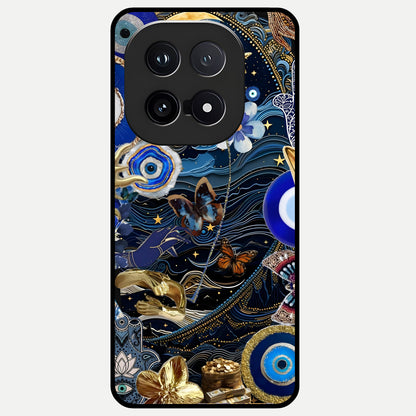  Golden Moon Magic Glass Case for iQOO 15 back cover – full design glossy printed glass finish
