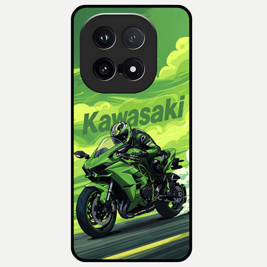  Greenery Sky Glass Case for iQOO 15 back cover – full design glossy printed glass finish