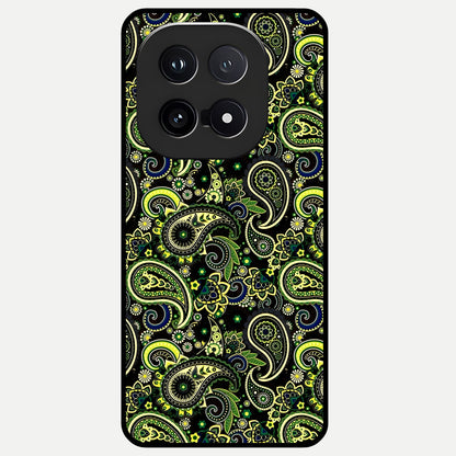  Green Lemon Glass Case for iQOO 15 back cover – full design glossy printed glass finish