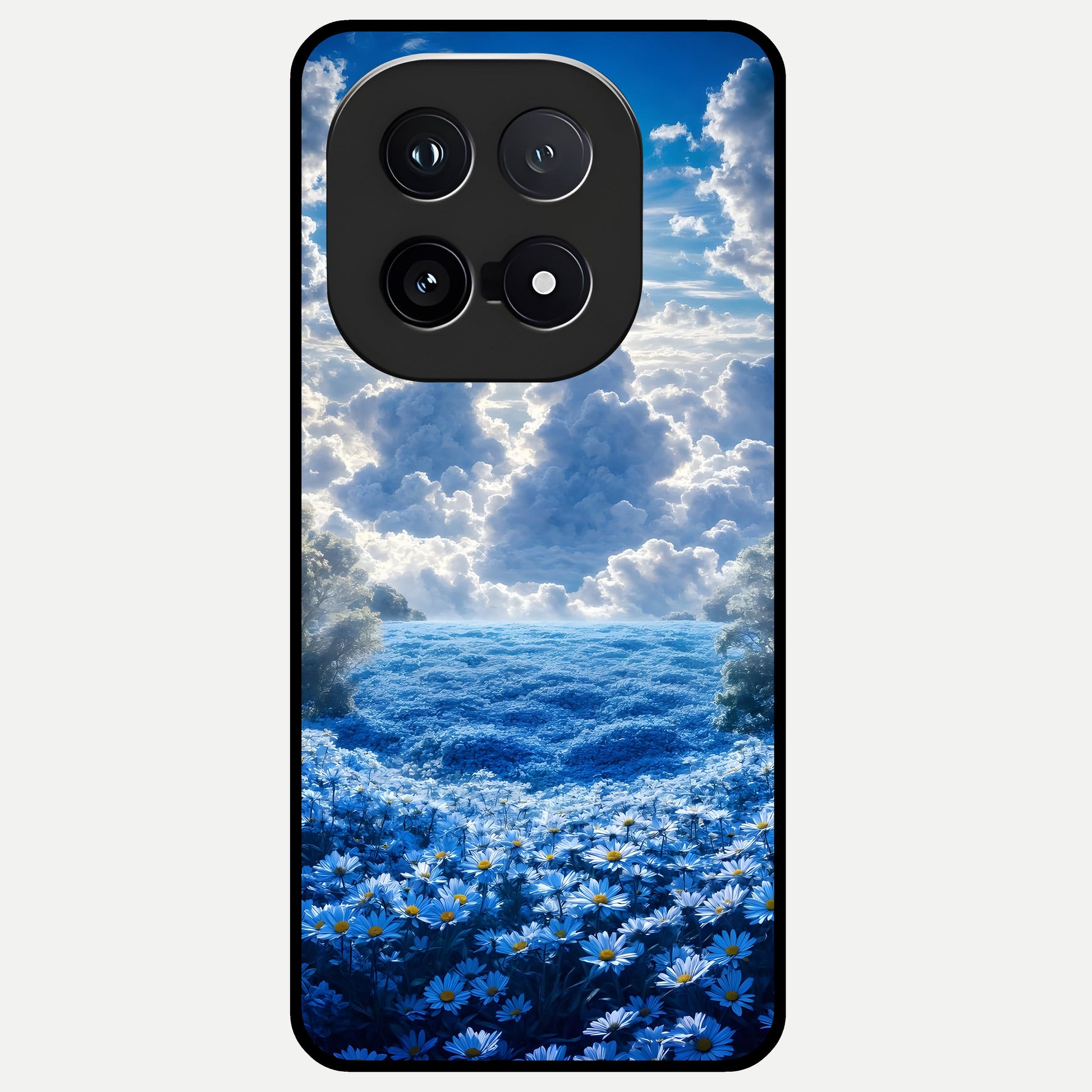  Heavenly Daisy Horizon Glass Case for iQOO 15 back cover – full design glossy printed glass finish