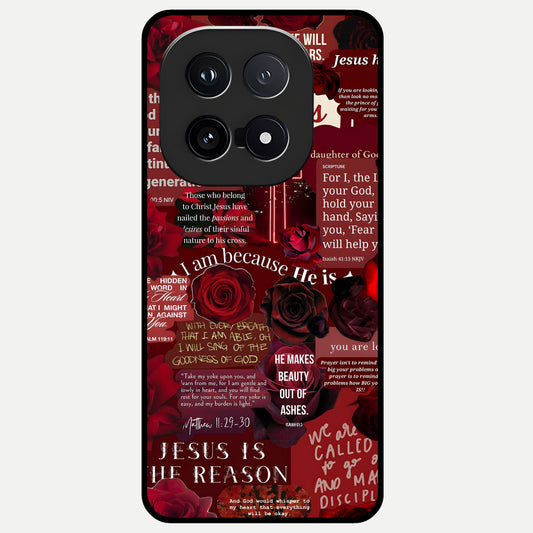  Jesus Love Heals Glass Case for iQOO 15 back cover – full design glossy printed glass finish
