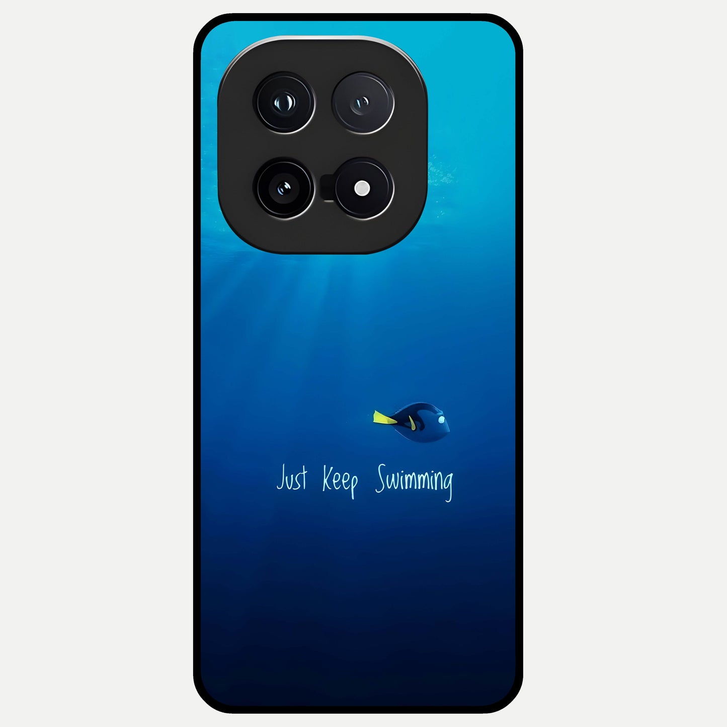  Just Keep Swimming Glass Case for iQOO 15 back cover – full design glossy printed glass finish