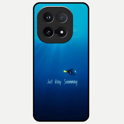  Just Keep Swimming Glass Case for iQOO 15 back cover – full design glossy printed glass finish
