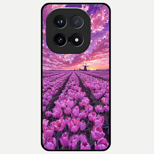  Lavender Dream Skies Glass Case for iQOO 15 back cover – full design glossy printed glass finish