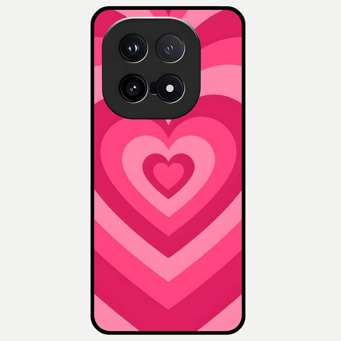  Layered Love Hearts Glass Case for iQOO 15 back cover – full design glossy printed glass finish