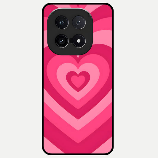  Layered Love Hearts Glass Case for iQOO 15 back cover – full design glossy printed glass finish