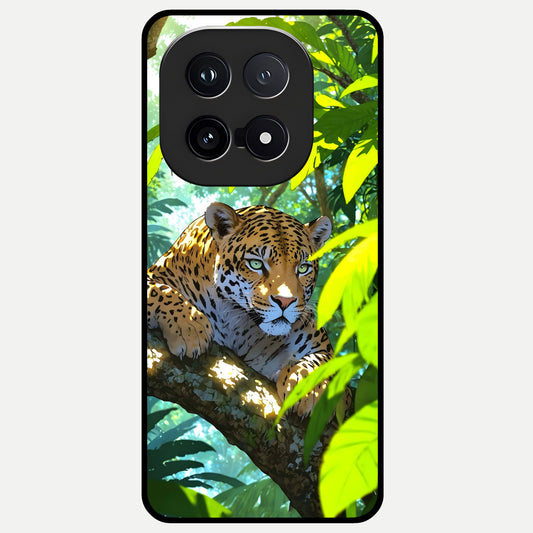  Leopard in Jungle Glass Case for iQOO 15 back cover – full design glossy printed glass finish