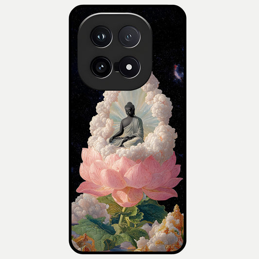  Lotus Divine Peace Glass Case for iQOO 15 back cover – full design glossy printed glass finish