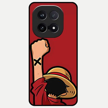  Luffy X Spirit Glass Case for iQOO 15 back cover – full design glossy printed glass finish