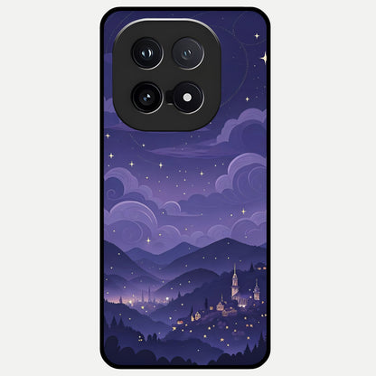  Minimal Night View Glass Case for iQOO 15 back cover – full design glossy printed glass finish